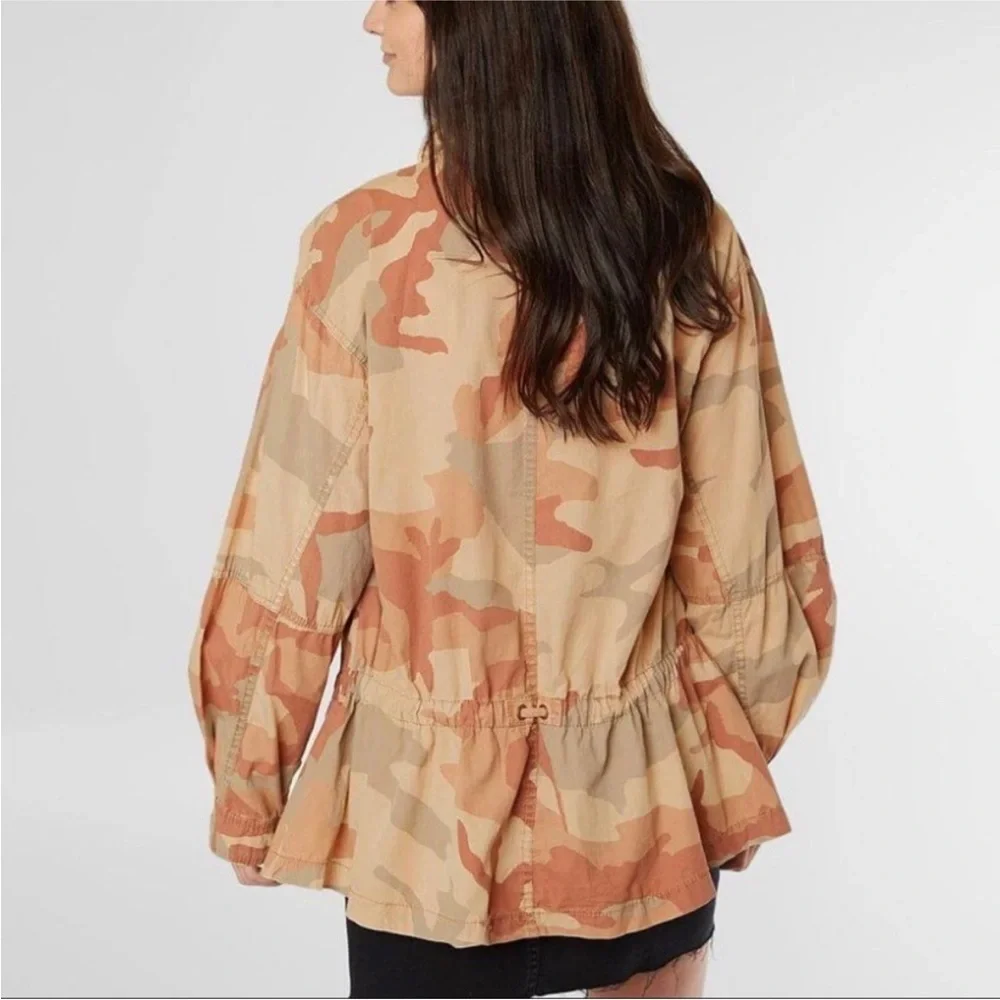 Free People Lead The Way Camouflage Field Jacket - small